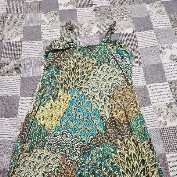 Multicolor Patterned Maxi Dress - Picture 6 of 7